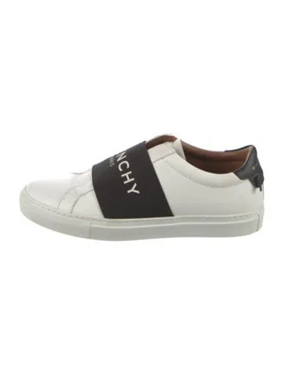 Pre-owned Givenchy Leather Colorblock Pattern Sneakers In White