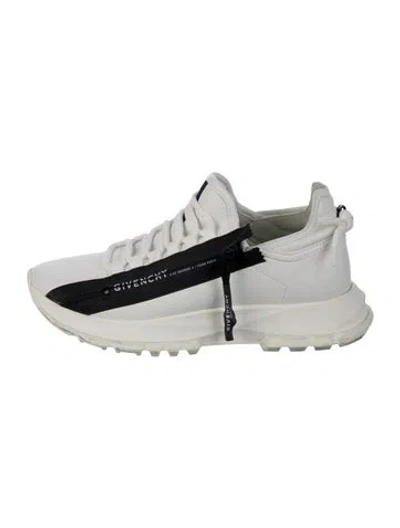 Pre-owned Givenchy Leather Colorblock Pattern Sneakers In White