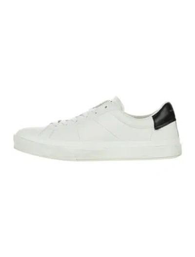 Pre-owned Givenchy Leather Colorblock Pattern Sneakers In White