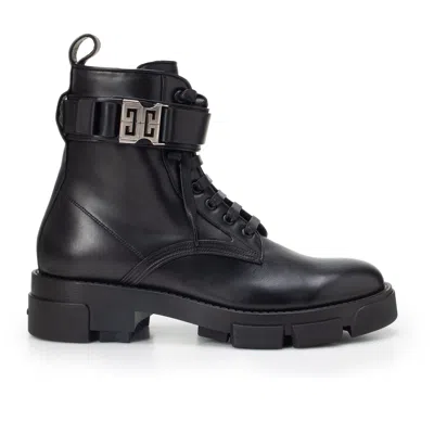 GIVENCHY GIVENCHY LEATHER COMBAT BOOTS