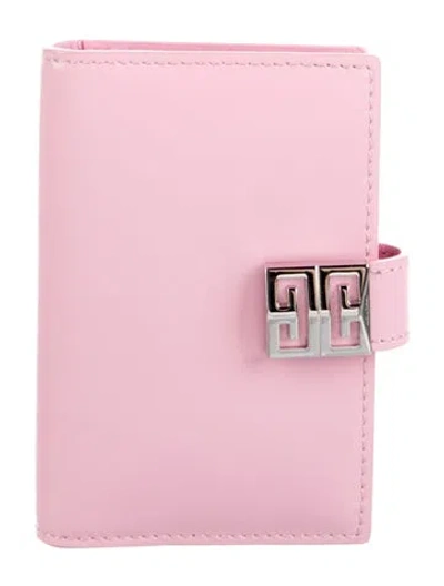 Pre-owned Givenchy Leather Compact Wallet In Pink