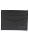 Givenchy Textured Black Wallet With Multiple Card Slots In Black