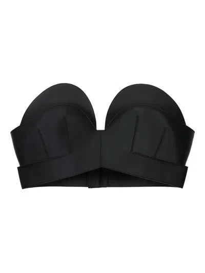 GIVENCHY LEATHER CROP TOP