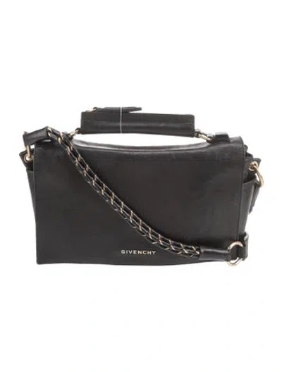 Pre-owned Givenchy Leather Crossbody Bag In Black
