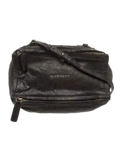 Pre-owned Givenchy Leather Crossbody Bag In Black