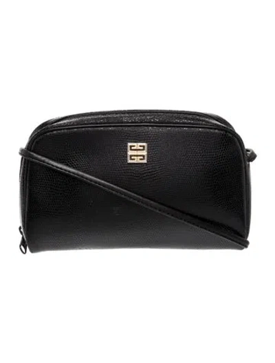 Pre-owned Givenchy Leather Crossbody Bag In Black
