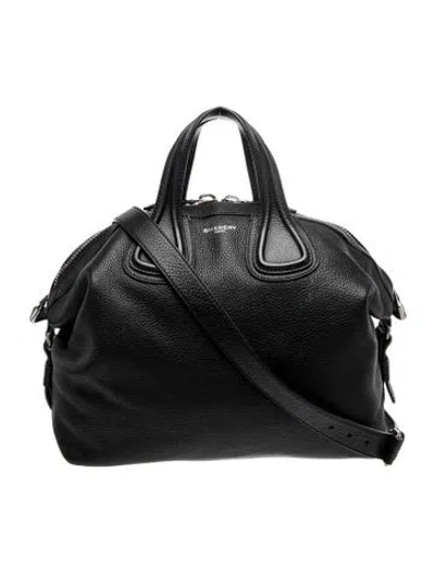 Pre-owned Givenchy Leather Crossbody Bag In Black