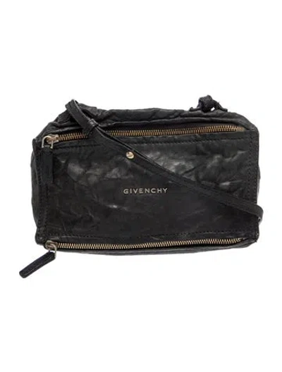 Pre-owned Givenchy Leather Crossbody Bag In Black