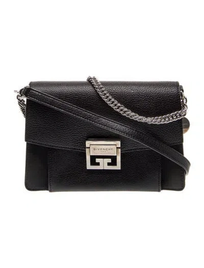 Pre-owned Givenchy Leather Crossbody Bag In Black