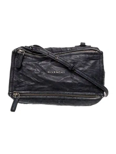 Pre-owned Givenchy Leather Crossbody Bag In Black