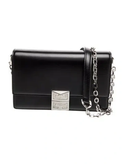 Pre-owned Givenchy Leather Crossbody Bag In Black