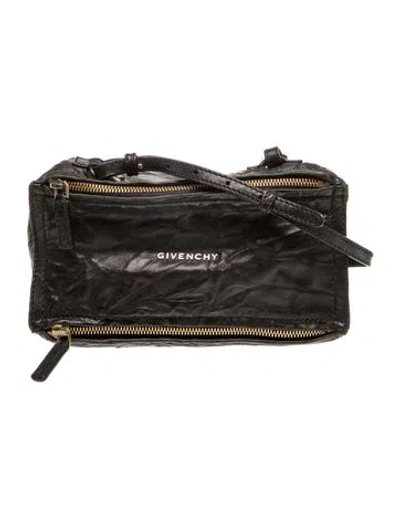 Pre-owned Givenchy Leather Crossbody Bag In Black