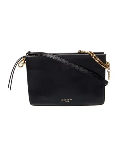 Pre-owned Givenchy Leather Crossbody Bag In Black