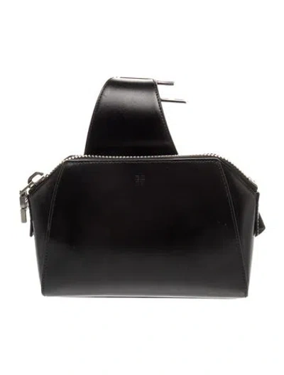 Pre-owned Givenchy Leather Crossbody Bag In Black