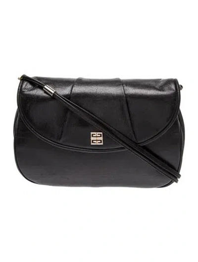 Pre-owned Givenchy Leather Crossbody Bag In Black