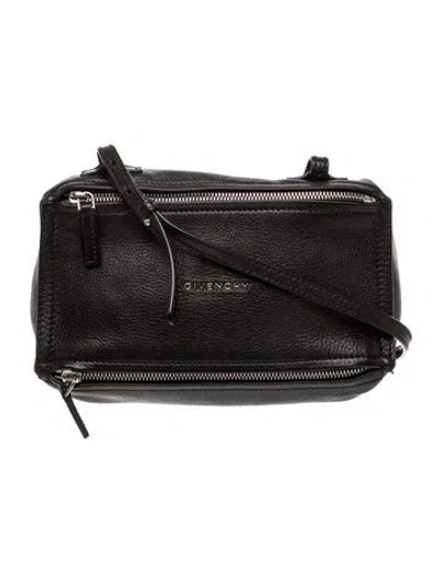 Pre-owned Givenchy Leather Crossbody Bag In Black