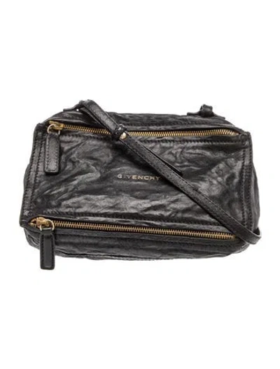 Pre-owned Givenchy Leather Crossbody Bag In Black