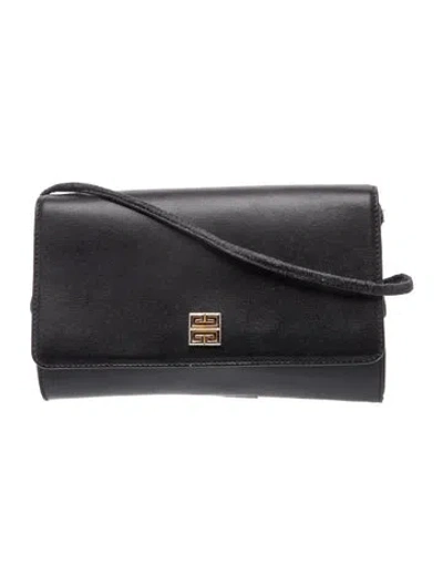 Pre-owned Givenchy Leather Crossbody Bag In Black