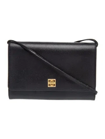 Pre-owned Givenchy Leather Crossbody Bag In Black