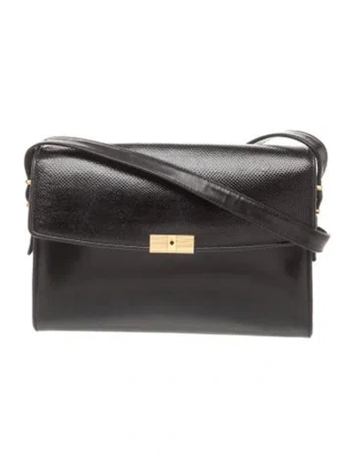 Pre-owned Givenchy Leather Crossbody Bag In Black