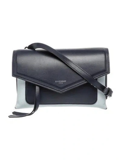 Pre-owned Givenchy Leather Crossbody Bag In Blue