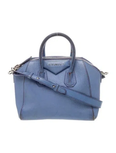 Pre-owned Givenchy Leather Crossbody Bag In Blue