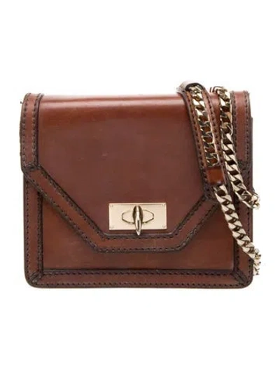 Pre-owned Givenchy Leather Crossbody Bag In Brown