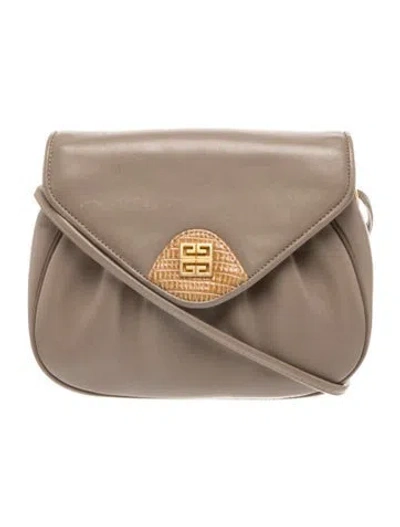 Pre-owned Givenchy Leather Crossbody Bag In Brown