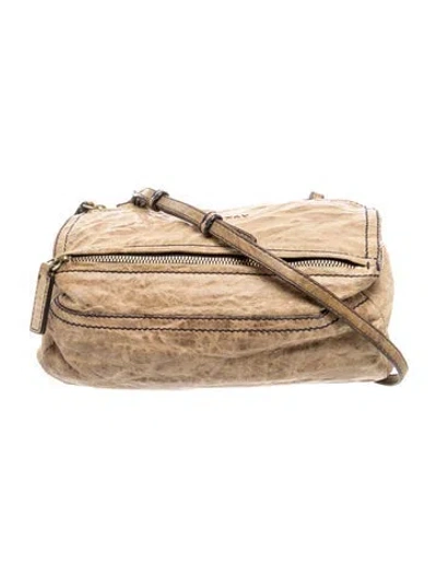 Pre-owned Givenchy Leather Crossbody Bag In Brown