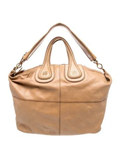 Pre-owned Givenchy Leather Crossbody Bag In Brown