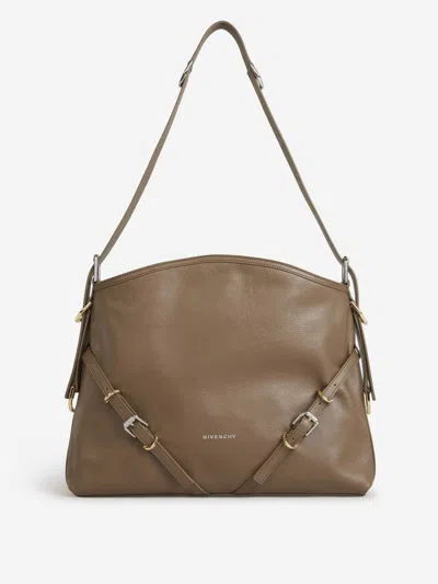 Givenchy Leather Crossbody Bag In Brown
