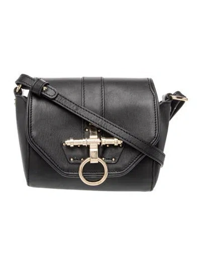 Pre-owned Givenchy Leather Crossbody Bag In Gray