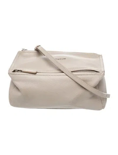 Pre-owned Givenchy Leather Crossbody Bag In Neutral