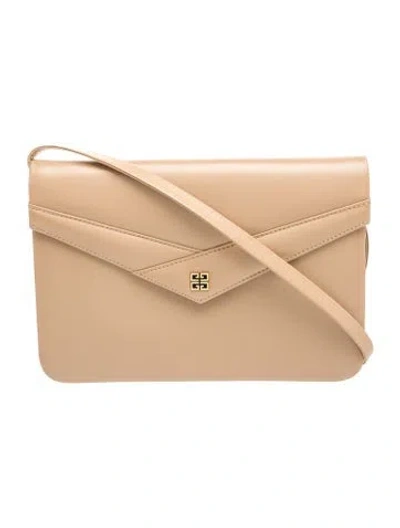 Pre-owned Givenchy Leather Crossbody Bag In Neutral