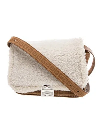 Pre-owned Givenchy Leather Crossbody Bag In Neutral