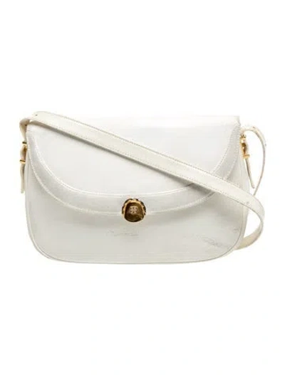 Pre-owned Givenchy Leather Crossbody Bag In Neutral