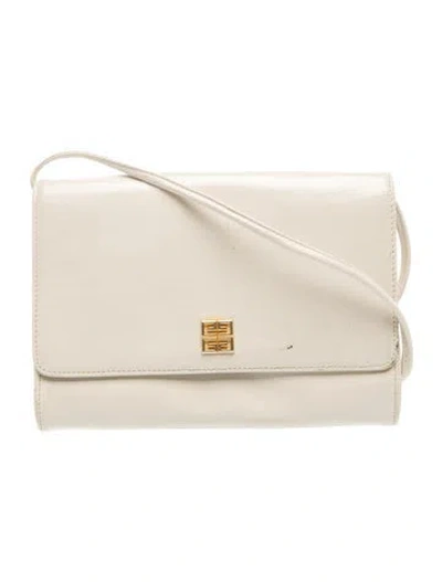 Pre-owned Givenchy Leather Crossbody Bag In Neutral