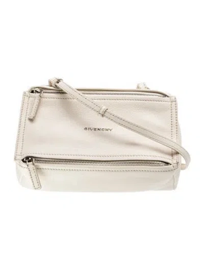 Pre-owned Givenchy Leather Crossbody Bag In Neutral