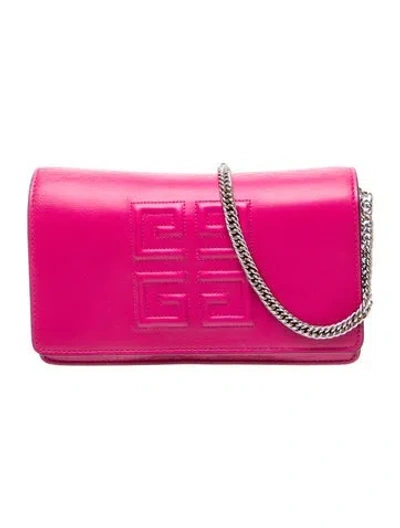 Pre-owned Givenchy Leather Crossbody Bag In Pink