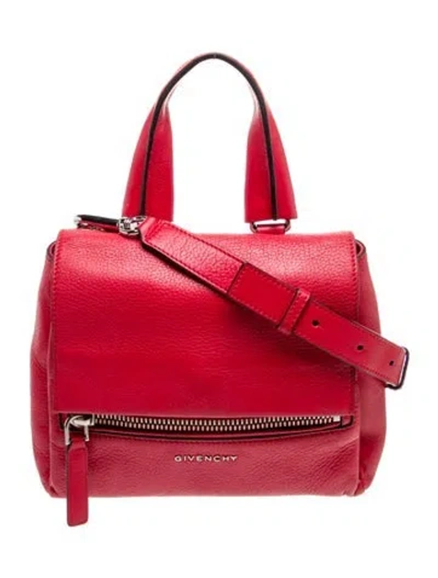Pre-owned Givenchy Leather Crossbody Bag In Red