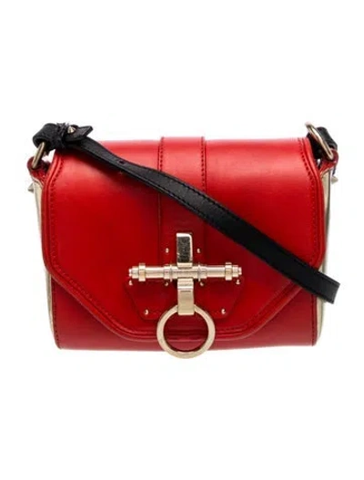 Pre-owned Givenchy Leather Crossbody Bag In Red