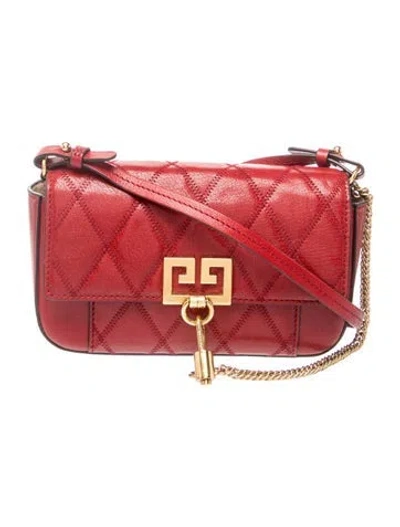 Pre-owned Givenchy Leather Crossbody Bag In Red
