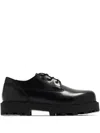 Givenchy Leather Derby Shoes In Black