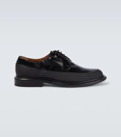 Givenchy Leather Derby Shoes In Black