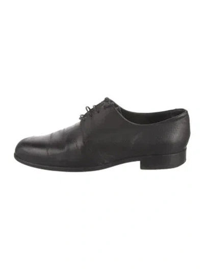 Pre-owned Givenchy Leather Derby Shoes In Black
