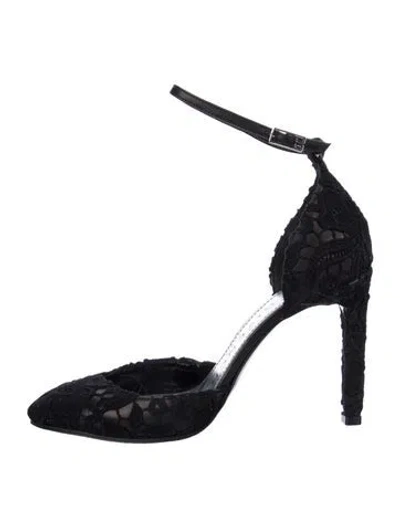 Pre-owned Givenchy Leather D'orsay Pumps In Black