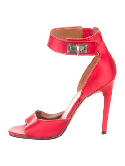 Pre-owned Givenchy Leather D'orsay Pumps In Red