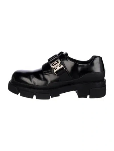 Pre-owned Givenchy Leather Dress Loafers In Black