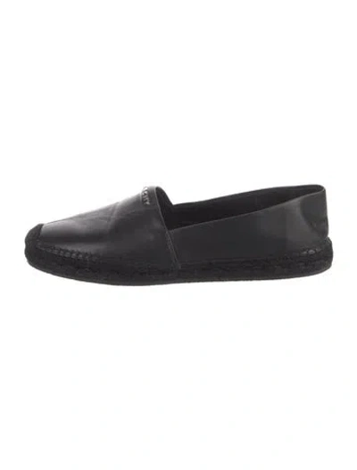 Pre-owned Givenchy Leather Espadrilles In Black