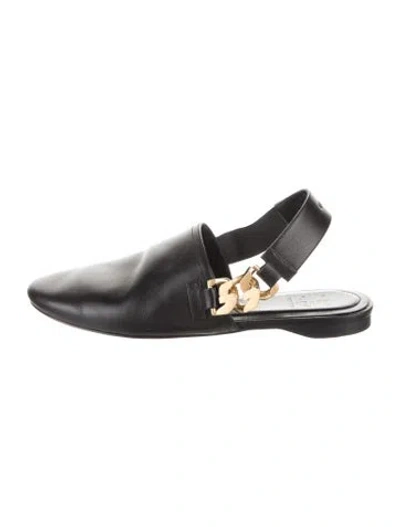 Pre-owned Givenchy Leather Flats In Black